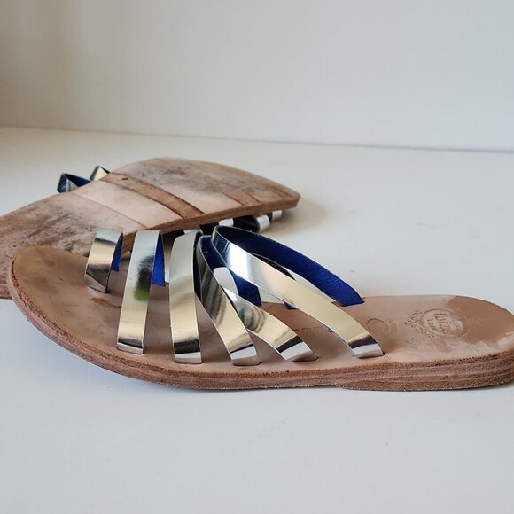 JEFFREY CAMPBELL | Ancient Greek style metallic strappy leather sandals Sz 8 - Picture 5 of 5